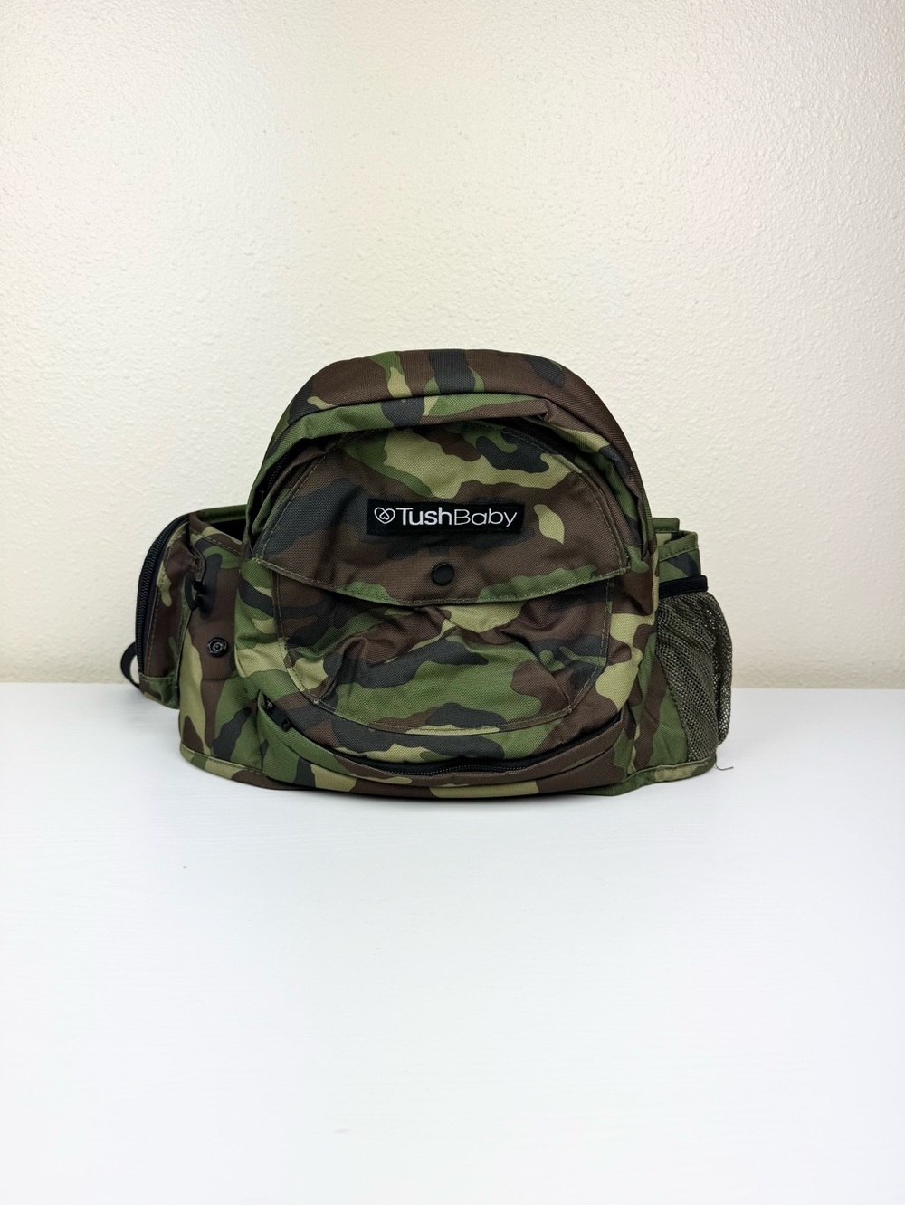 TushBaby Hip Seat Baby Toddler Carrier Camo Suede Style Tush Baby